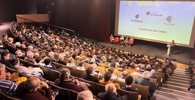 photo  la cérémonie des vœux du pays fléchois s’est tenue ce mardi 7 janvier 2025 à la salle coppélia.  &copy;  ouest-france 