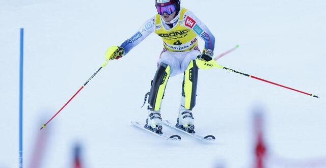 photo  le norvégien atle lie mcgrath a signé le meilleur chrono de la première manche du slalom de madonna di campiglio (italie) qui a été fatal au français clément noël.  ©  photo : mattia rdoni / nurphoto via afp 