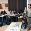 photo  c’est devant une classe attentionnée et studieuse qu’elena volochine a transmis son expérience et sa passion pour l’information. 
