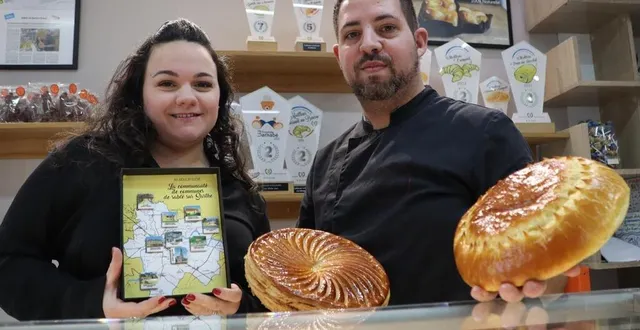 photo  guillaume gaugain, déjà vainqueur à l’échelon départemental, au concours de la meilleure galette des rois aux amandes, a obtenu la 2e place au concours régional, jeudi 9 janvier 2025.  &copy;  ouest-france 