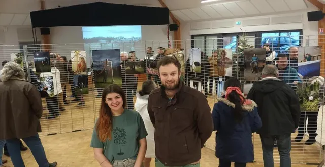 photo  samedi, salle de l’audonienne, evaine merle et damien deville ont présenté le résultat de leur microprojet culturel.  &copy;  ouest-france 