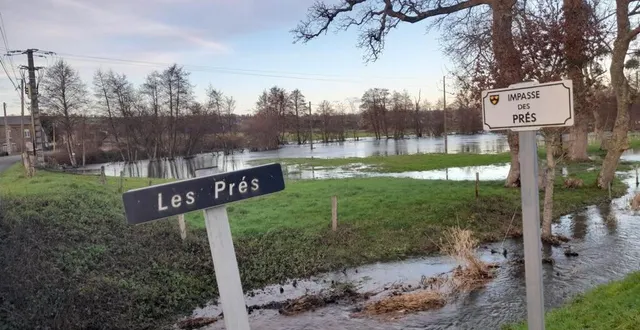photo  les inondations dans la commune.  &copy;  ouest-france 