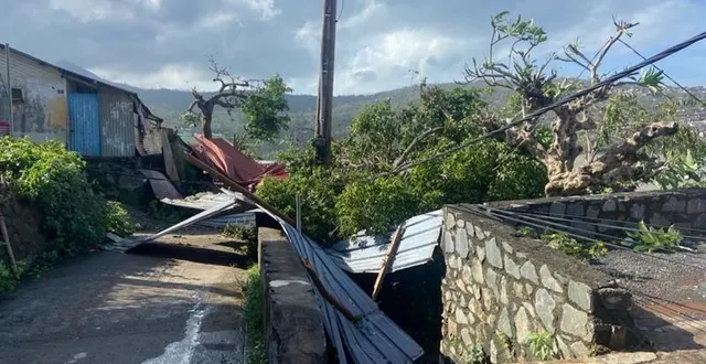 photo  mayotte a été dévastée par le cyclone chido, samedi 14 décembre 2024. ici, à chiconi, sous les arbres et câbles électriques arrachés, le parking sur lequel était stationnée la voiture du docteur patrice roger, ancien médecin généraliste à bazouges-cré-sur-loir, à l’ouest de la flèche (sarthe). le véhicule est indemne.  &copy;  patrice roger 