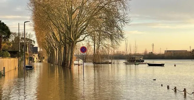 photo  la promenade de reculée, inondée à angers.  &copy;  ouest-france 