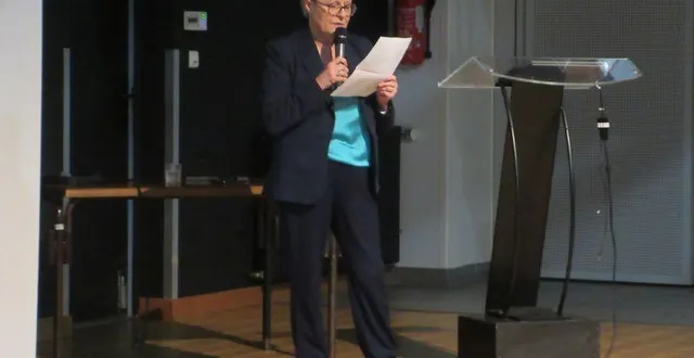 photo  samedi, marie-ange fouchereau, maire de bécon-les-granits, a présenté ses vœux aux administrés.  &copy;  co 