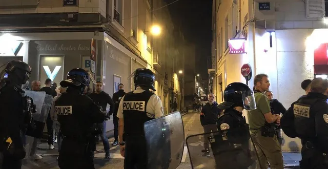 photo  des affrontements avaient eu lieu devant l’ancien local identitaire situé rue du cornet, à angers. photo d’illustration.  &copy;  ouest-france 