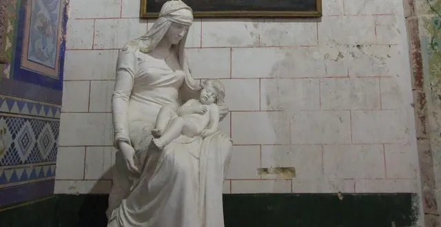 photo  la peinture « la vierge au rosaire »  a besoin d’une restauration.  &copy;  ouest-france 