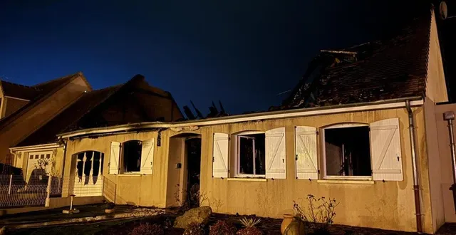 photo  une maison a été détruite à oizé, dans la sarthe, ce jeudi 16 janvier 2025.  &copy;  ouest-france 