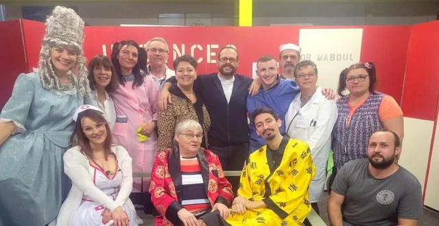 photo  un grand moment de rire proposé par ces comédiens.  &copy;  thm 