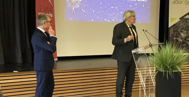 photo  laurent paris, le maire de rouillon, et stéphane le foll, président de le mans métropole.  &copy;  le maine libre 