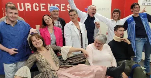 photo  la joyeuse troupe du théâtre du haut-maine fera encore une fois rire ses spectateurs.  &copy;  ouest-france 