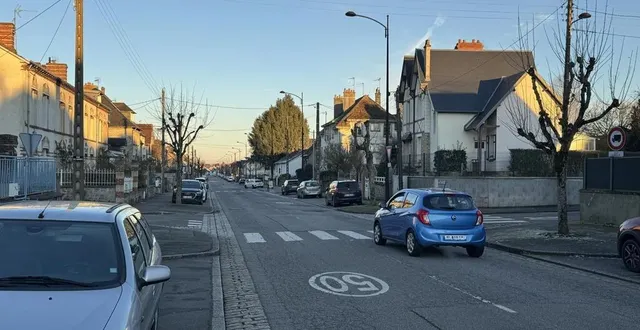 photo  l’avenue de courteille à alençon (orne) passe en zone 30 km/h.  &copy;  ouest-france 