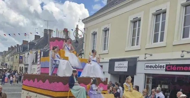 photo  miss vibraye 2024 et ses deux dauphines lors de la fête du corso fleuri à vibraye, au printemps dernier.  &copy;  ouest-france 