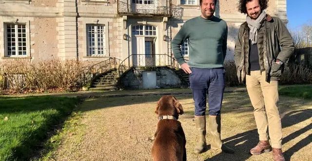 photo  bouchemaine, la pointe, le 13 janvier 2025. le chef romain zarazaga (à droite) et l’entrepreneur arthur crezé sont à la tête de lueurs, un nouveau restaurant gastronomique installé au rez-de-chaussée du petit serrant.  &copy;  co 