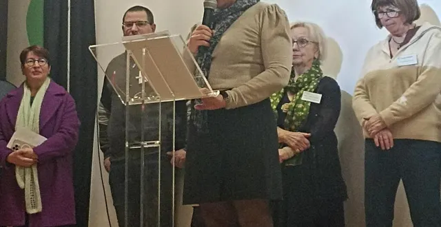 photo  la maire a présenté les projets 2025.  &copy;  mairie 