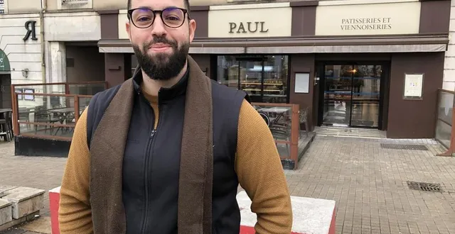 photo  le mans, mardi 21 janvier 2025. ali gharbaoui, gérant de la boulangerie paul, dans le centre-ville du mans, qui fermera le 1er février 2025.  &copy;  le maine libre 