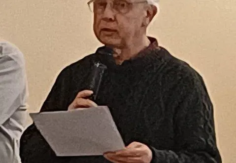 photo  philippe cesbron, maire délégué de rablay-sur-layon, lors des vœux.  &copy;  ouest-france 