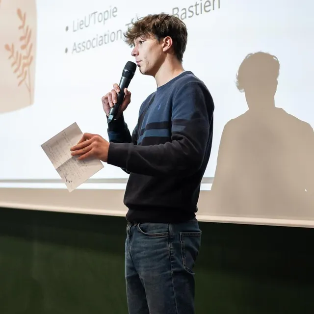 photo malo bernard, l’étudiant qui rêve de remplir les stades.  ©  charlyne labarre