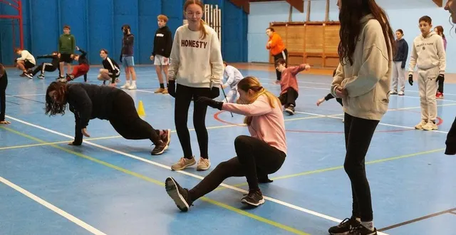 photo  cette activité réunit les élèves des deux classes de 4e.  &copy;  ouest-france 