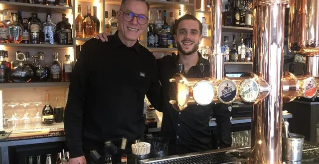 photo  le mans, jeudi 23 janvier 2025. valère fortin et benjamin audoux ont ouvert la brasserie de france, place de la république, en lieu et place du café de la bourse.  &copy;  le maine libre 