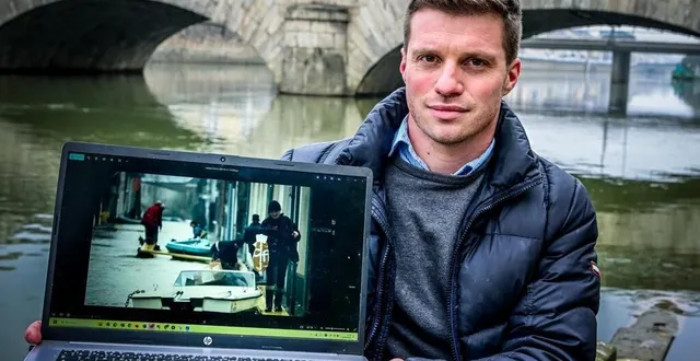 photo  le mans, mardi 21 janvier 2025. romain barbé est chargé de mission prévention des inondations à l’établissement public territorial du bassin de la sarthe. cette structure œuvre sur la gestion de la ressource en eau, sur la prévention des inondations et accompagne les collectivités à mener des actions de prévention.  &copy;  photo : le maine libre – yvon loué 