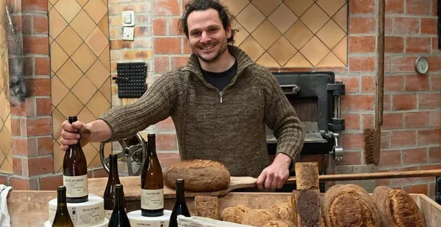 photo  champ-sur-layon (bellevigne-en-layon), le 15 janvier 2025. florian zuliani jongle entre ses activités de paysan, de boulanger et de vigneron.  &copy;  co – laurent combet 