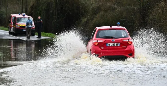 photo  le 10 janvier 2025, la commune de la guierche, située en amont du mans, a été inondée.  &copy;  photo denis lambert 