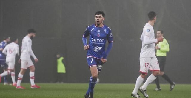 photo  josselin gromat a fait ses grands débuts avec l’us concarneau contre l’as nancy lorraine.  ©  téo floc’h 