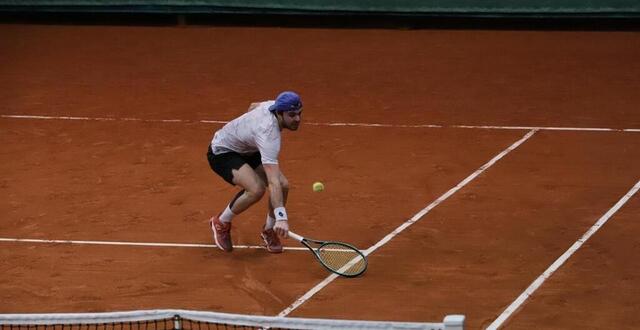 photo  axel garcian, lors du tournoi futures de bagnoles-de-l’orne  ©  photo : serge ruer 