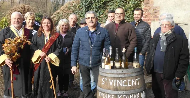 photo  le tonneau de la saint-vincent, une tradition qui perdure.  &copy;  ouest-france 