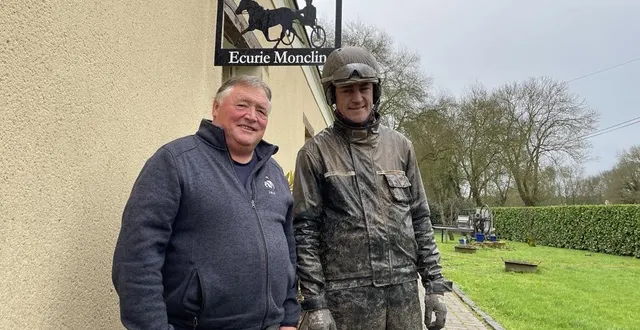 photo  jean-marie monclin (à gauche), et son fils jean-philippe qui aura son premier partant comme entraîneur dans le prix d’amérique 2025, à l’hippodrome de paris-vincennes.  &copy;  ouest-france 
