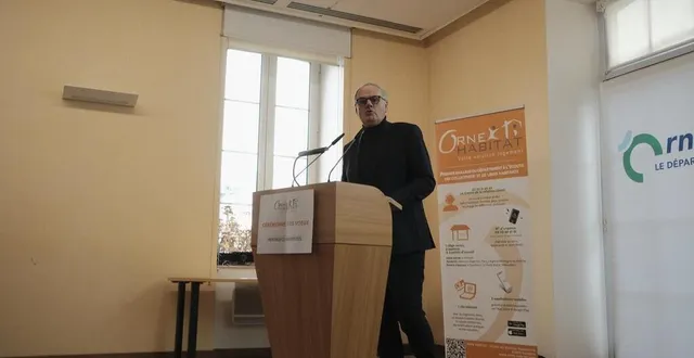 photo  christophe de balorre aux vœux d’orne habitat au conseil départemental de l’orne à alençon (orne), le mercredi 22 janvier 2025.  &copy;  ouest-france 