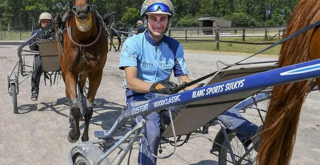 photo  alexandre abrivard a terminé deuxième de prix d’amérique 2025.  &copy;  archives le maine libre - yvon loué 