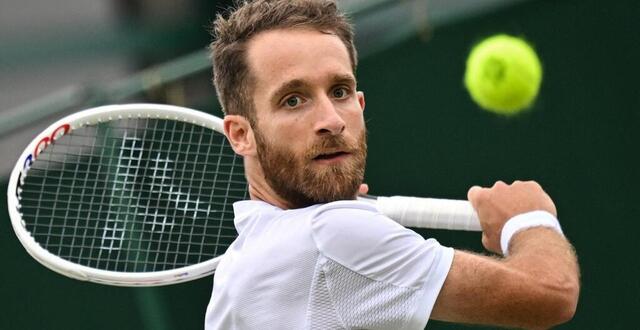 photo constant lestienne a franchi le cap du premier tour à l’atp 250 de montpellier. © andrej isakovic - afp
