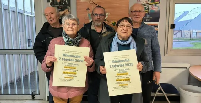 photo  au premier rang, de gauche à droite : nicole jean, françoise cutulic ; au second rang, de gauche à droite : lionel leblanc, joël chartier, joël poussier.  &copy;  ouest-france 
