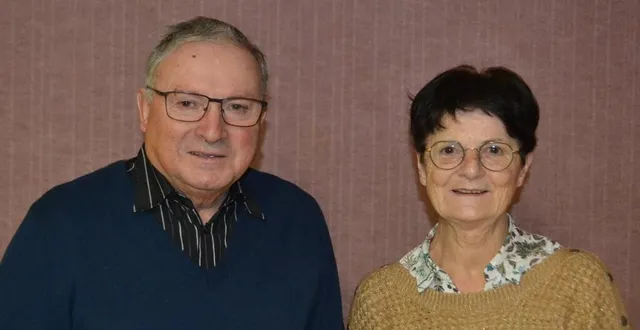 photo  michel ledru, nouveau président, et marie lasne, nouvelle vice- présidente.  &copy;  le maine libre 