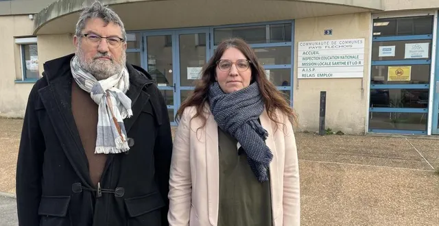 photo  aurélie albot et michel langlois, directrice et président de la mission locale sarthe et loir, présente dans tout le sud-sarthe, ce lundi 20 janvier 2025.  &copy;  le maine libre 