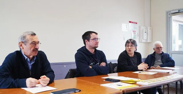 photo  philippe hamon, trésorier ; esteban damas, président ; christiane nardi-colomè, secrétaire démissionnaire ; jean-claude lecornu, vice-président démissionnaire.  &copy;  ouest-france 