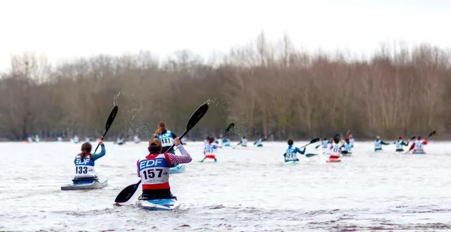 photo  des poussins aux vétérans, samedi 25 janvier 2025, à bouchemaine, la régate a séduit 140 compétiteurs  &copy;  . dominique jullien 