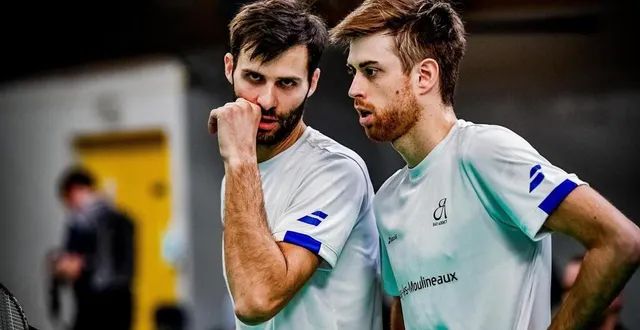 photo  ronan labar et lucas corvée seront de nouveau associés à chambly, du 31 janvier au 2 février.  &copy;  christophe canet/badmintonphoto 