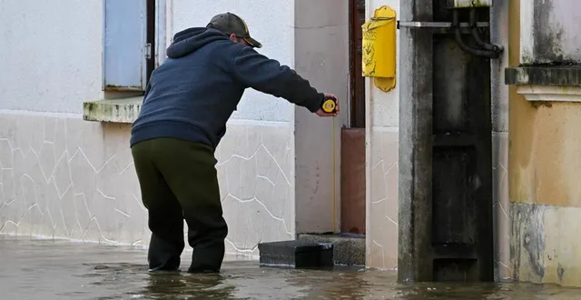 photo  saint-aubin-du-pavoil, lundi 27 janvier 2025. des record de pluie ont déjà été battus dans le nord-ouest du maine-et-loire.  &copy;  co – laurent combet 