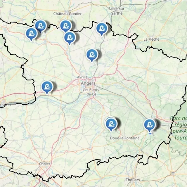 photo les routes inondées en maine-et-loire le 29 janvier 2025.  ©  capture d’écran inforoutes 49