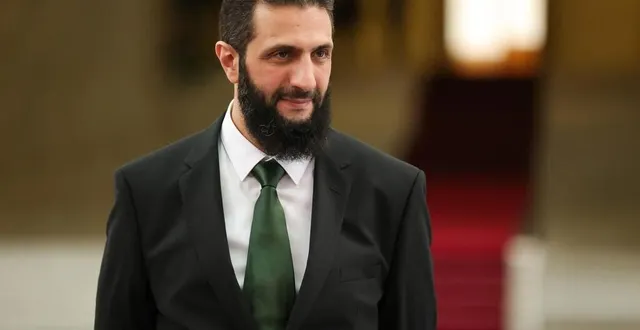 photo  ahmed al-chareh, le 16 janvier 2025 à damas.  &copy;  syria’s transitional government / afp 