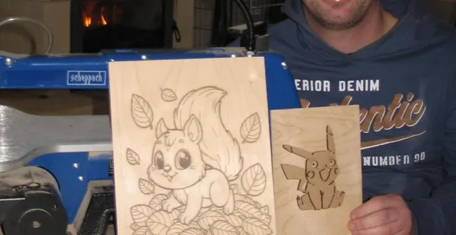 photo  mickaël et son âme d’artiste au service de tous.  &copy;  le maine libre 