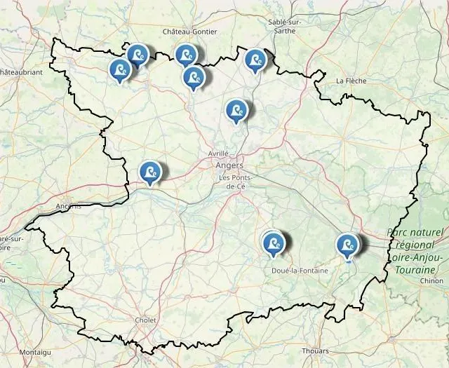 photo onze routes de maine-et-loire restent interdites à la circulation en raison des inondations.  ©  capture d’ecran inforoutes 49