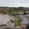 photo à sablé-sur-sarthe, la cote de la sarthe a atteint au maximum 1,39 m, soit en deçà du seuil de pré-alerte établi à 1,50 m.