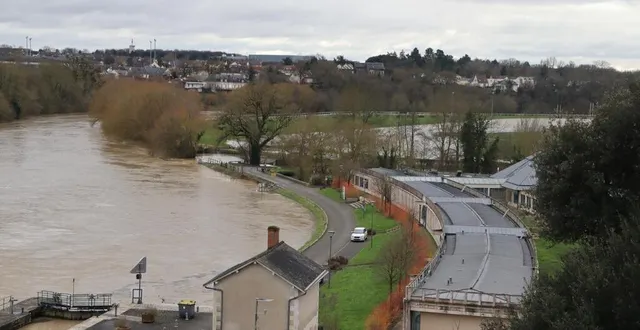 photo  à sablé-sur-sarthe, la cote de la sarthe a atteint au maximum 1,39 m, soit en deçà du seuil de pré-alerte établi à 1,50 m.  &copy;  ouest-france 