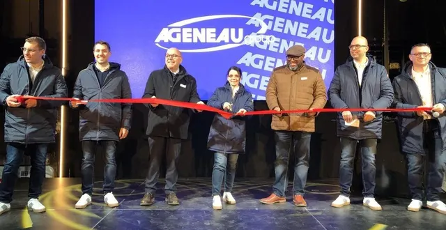 photo  le « club des cinq », comme se nomment les 5 co-dirigeants d’ageneau group, a inauguré le site de trélazé  &copy;  co 