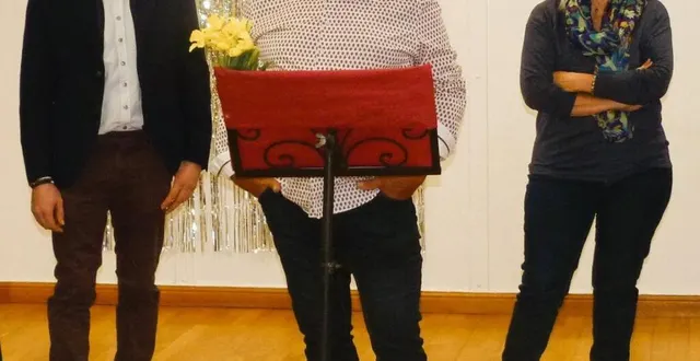 photo  le maire thierry guérin, accompagné de son conseil municipal, a exposé aux habitants les projets de cette nouvelle année.  &copy;  ouest-france 