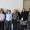 photo les membres du bureau générations mouvement aigné avec au centre devant claudine martin, présidente interclubs de l’antonnière, et karine mullet, maire d’aigné.